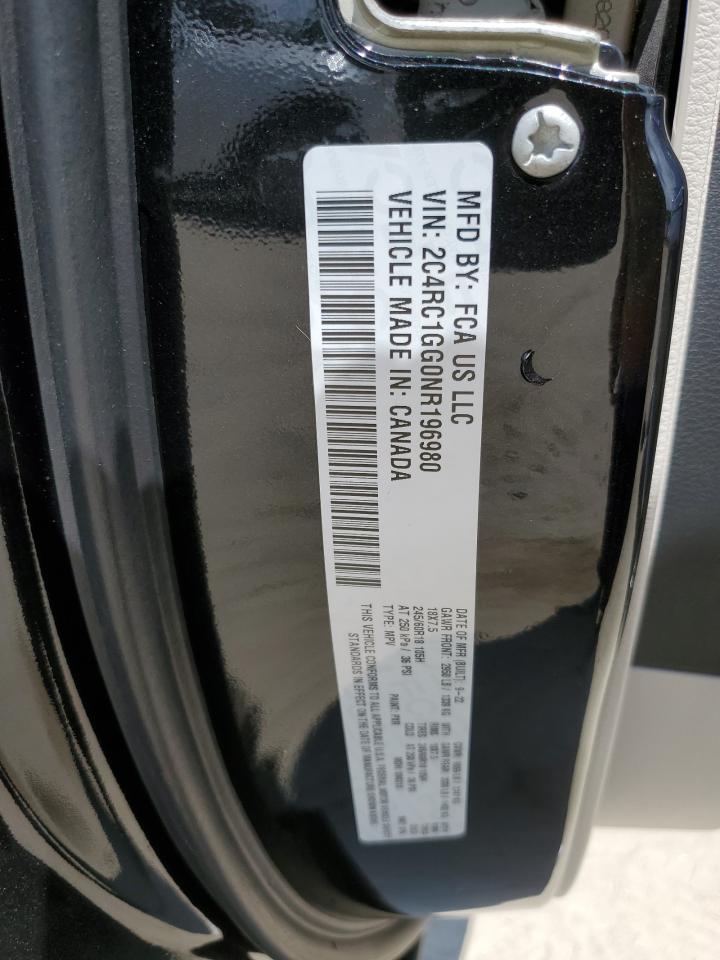 2022 Chrysler Pacifica Limited VIN: 2C4RC1GG0NR196980 Lot: 70374905