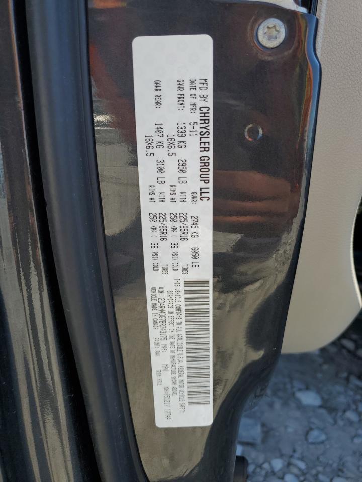 2011 Dodge Grand Caravan Express VIN: 2D4RN4DG7BR743175 Lot: 70841465