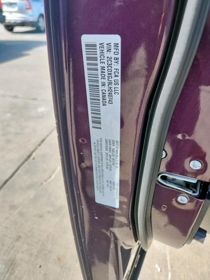 2020 Dodge Charger Scat Pack VIN: 2C3CDXGJ9LH240743 Lot: 68818345