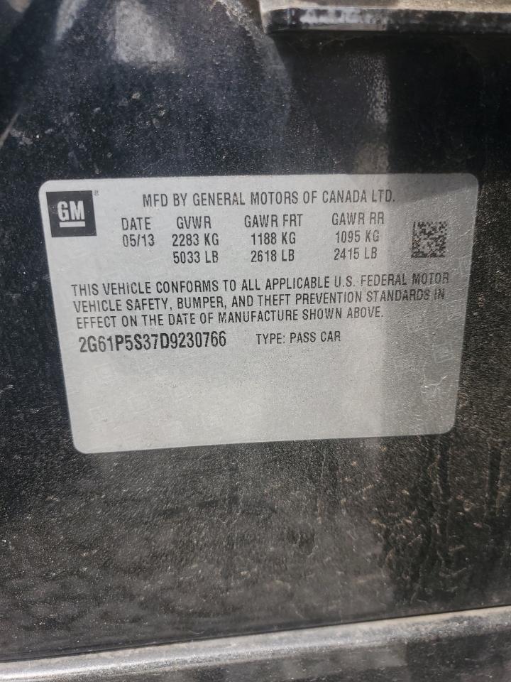 2013 Cadillac Xts Luxury Collection VIN: 2G61P5S37D9230766 Lot: 70724395