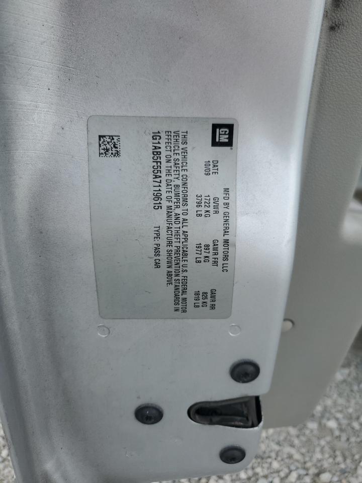 2010 Chevrolet Cobalt Ls VIN: 1G1AB5F55A7119615 Lot: 68644985