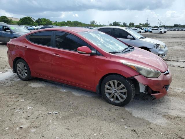 HYUNDAI ELANTRA 2014 Czerwony