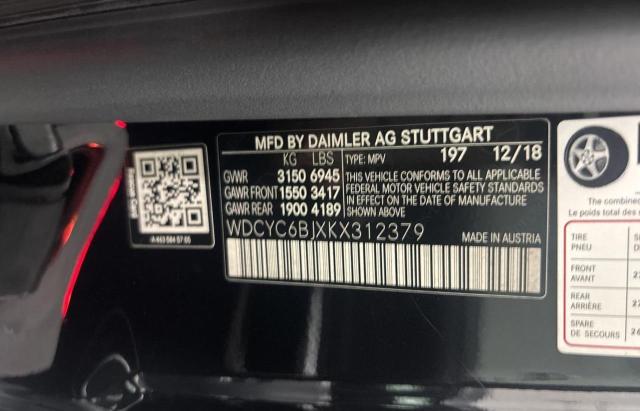 2019 MERCEDES-BENZ G 550  