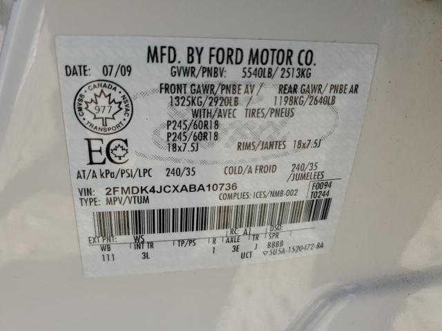 2010 FORD EDGE SEL  