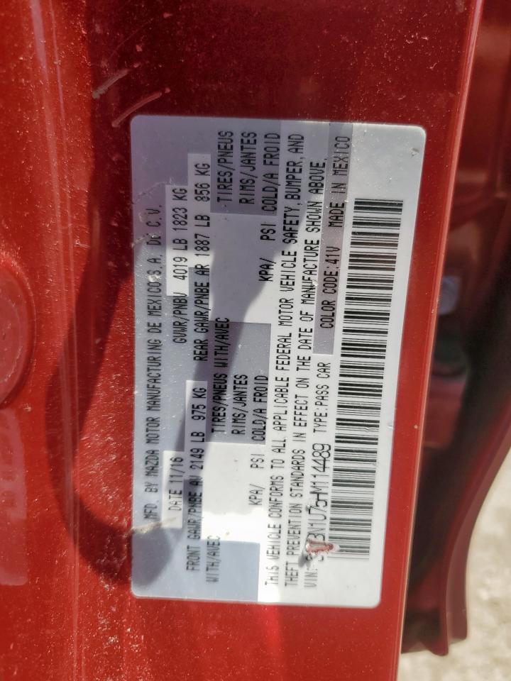 2017 Mazda 3 Sport VIN: 3MZBN1U75HM114489 Lot: 67941345