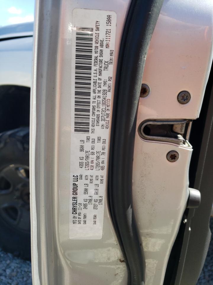 2011 Dodge Ram 2500 VIN: 3D7UT2CL1BG541928 Lot: 69808585