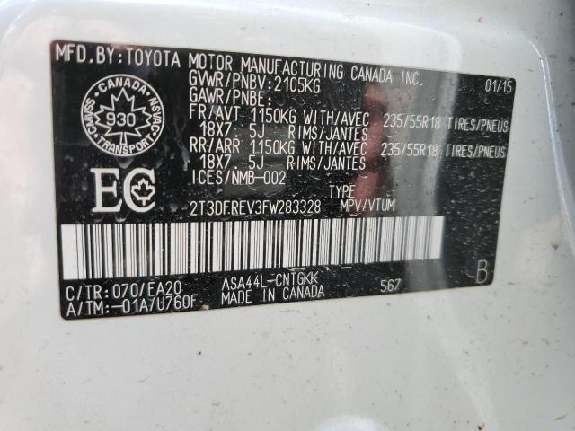 2015 TOYOTA RAV4 LIMITED  