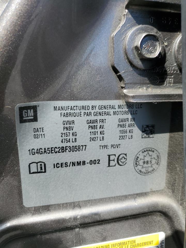 2011 Buick Lacrosse Cx VIN: 1G4GA5EC2BF305877 Lot: 67909615