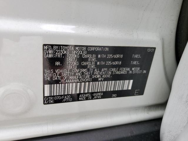 2022 TOYOTA VENZA LE  