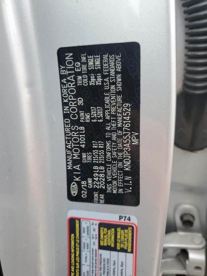 2018 Kia Soul + VIN: KNDJP3A55J7614529 Lot: 68466495