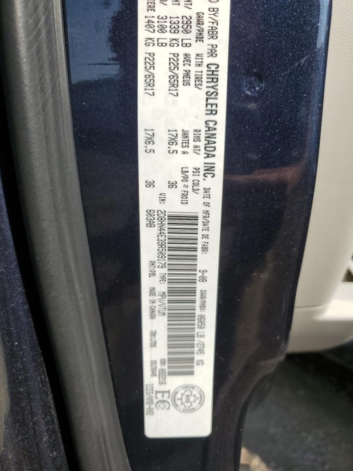 2009 Dodge Grand Caravan Se VIN: 2D8HN44E39R509179 Lot: 64743165