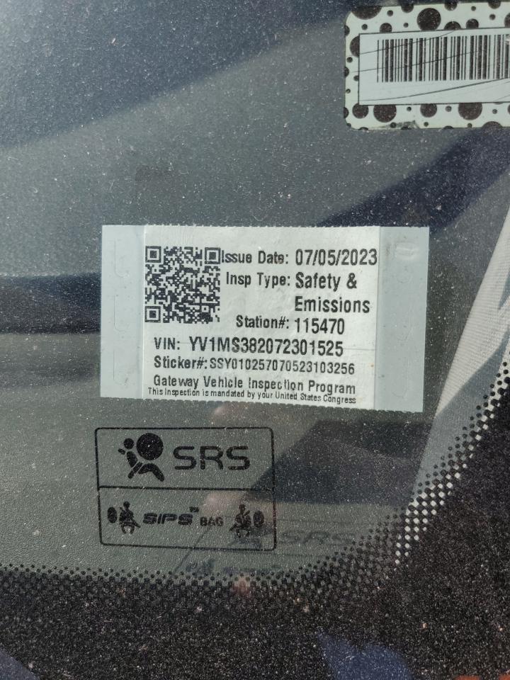 2007 Volvo S40 2.4I VIN: YV1MS382072301525 Lot: 70592895