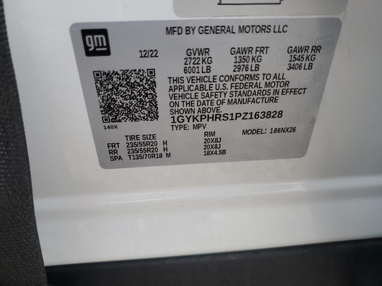 2023 Cadillac Xt6 Sport Platinum VIN: 1GYKPHRS1PZ163828 Lot: 68680855