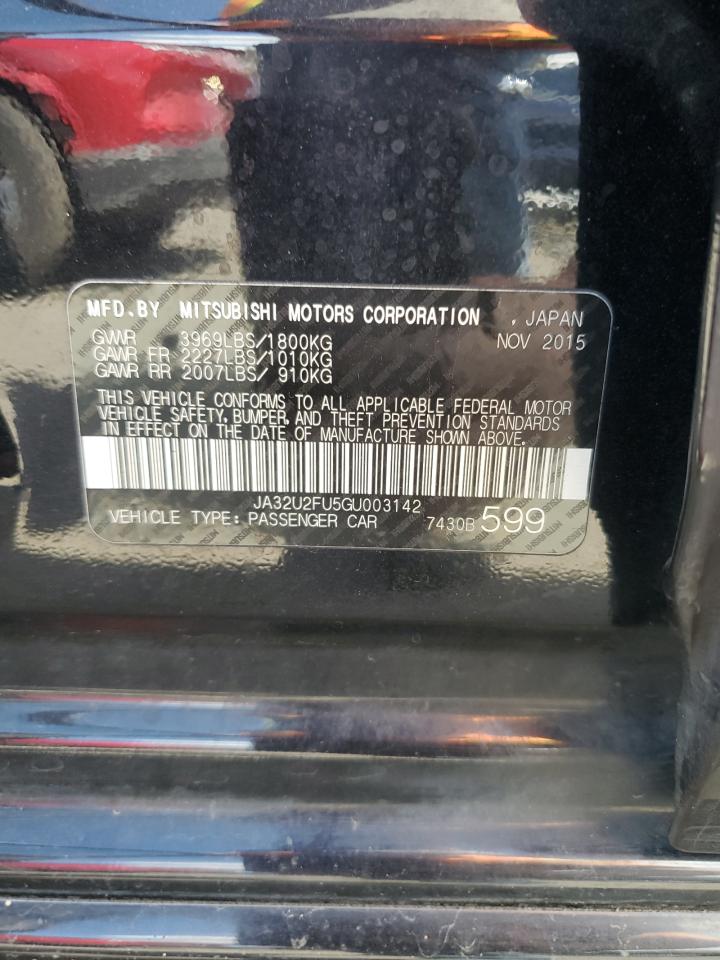 2016 Mitsubishi Lancer Es VIN: JA32U2FU5GU003142 Lot: 69466245