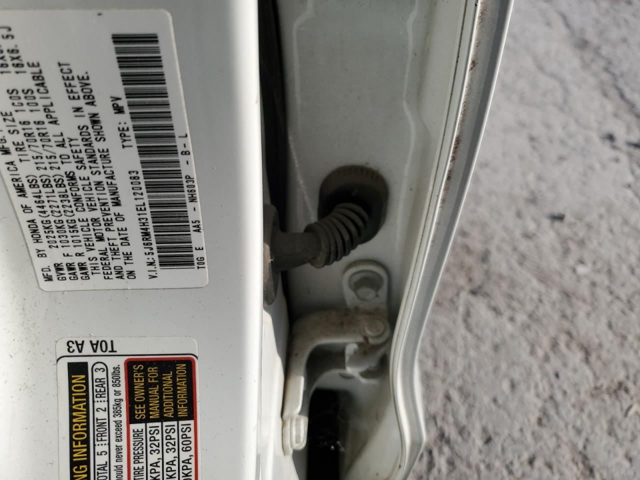 2014 Honda Cr-V Lx VIN: 5J6RM4H31EL120083 Lot: 70863335