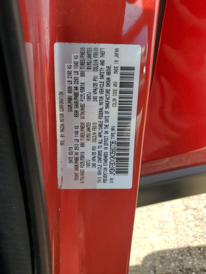 2019 Mazda Cx-5 Grand Touring Reserve VIN: JM3KFBDY2K0580736 Lot: 68090765