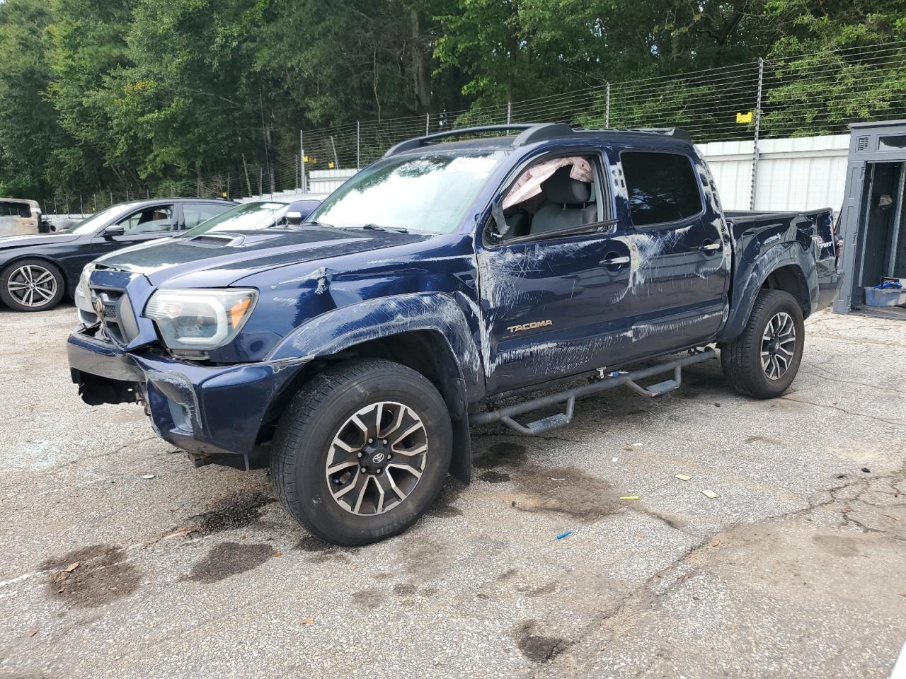 2012 Toyota Tacoma Double Cab Prerunner blue null gas 5TFJU4GN0CX021315 photo #1