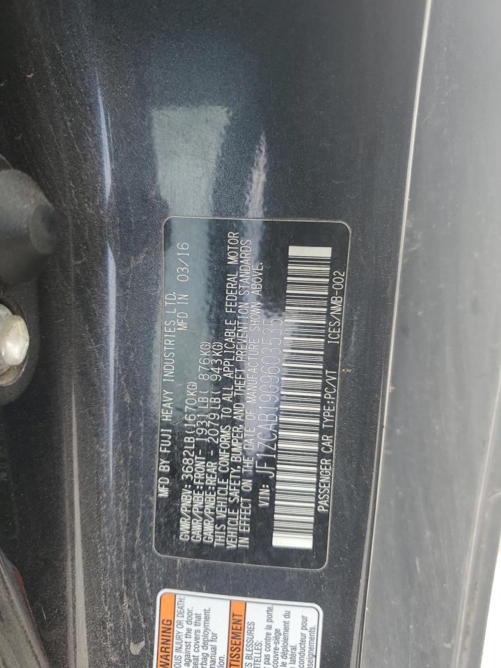 2016 Subaru Brz 2.0 Premium VIN: JF1ZCAB19G9603535 Lot: 69631875