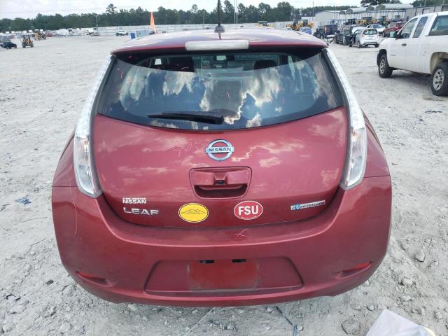  NISSAN LEAF 2015 Czerwony