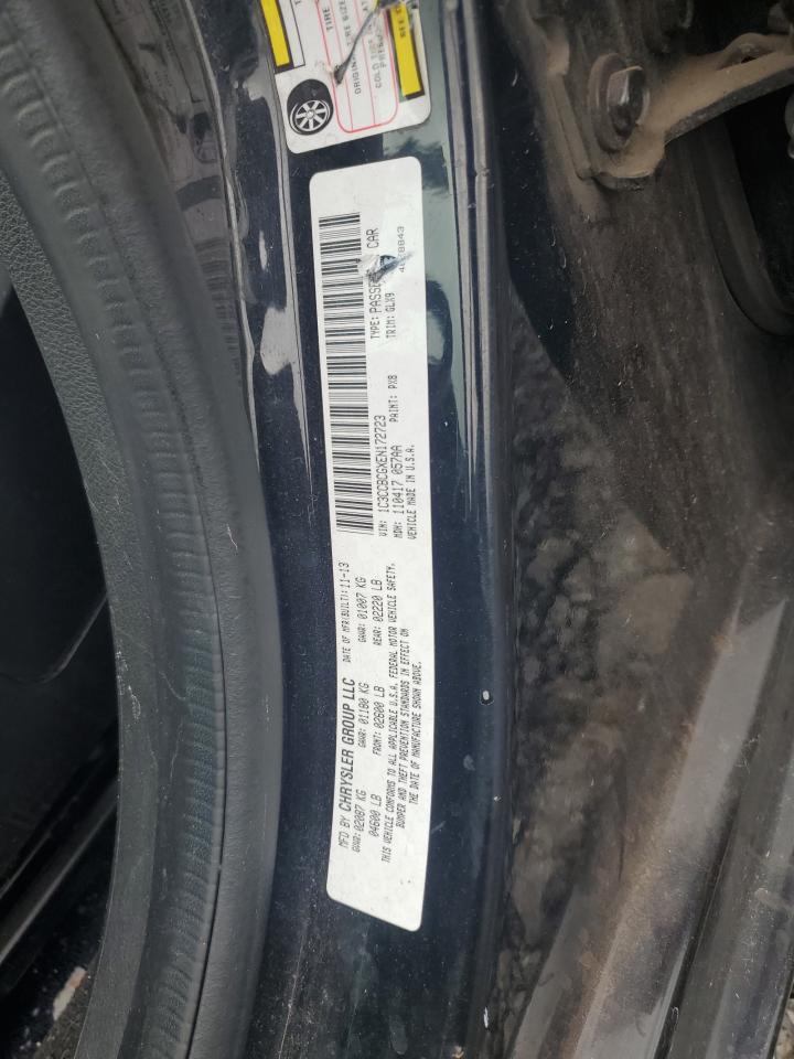 2014 Chrysler 200 Limited VIN: 1C3CCBCGXEN172723 Lot: 69371015