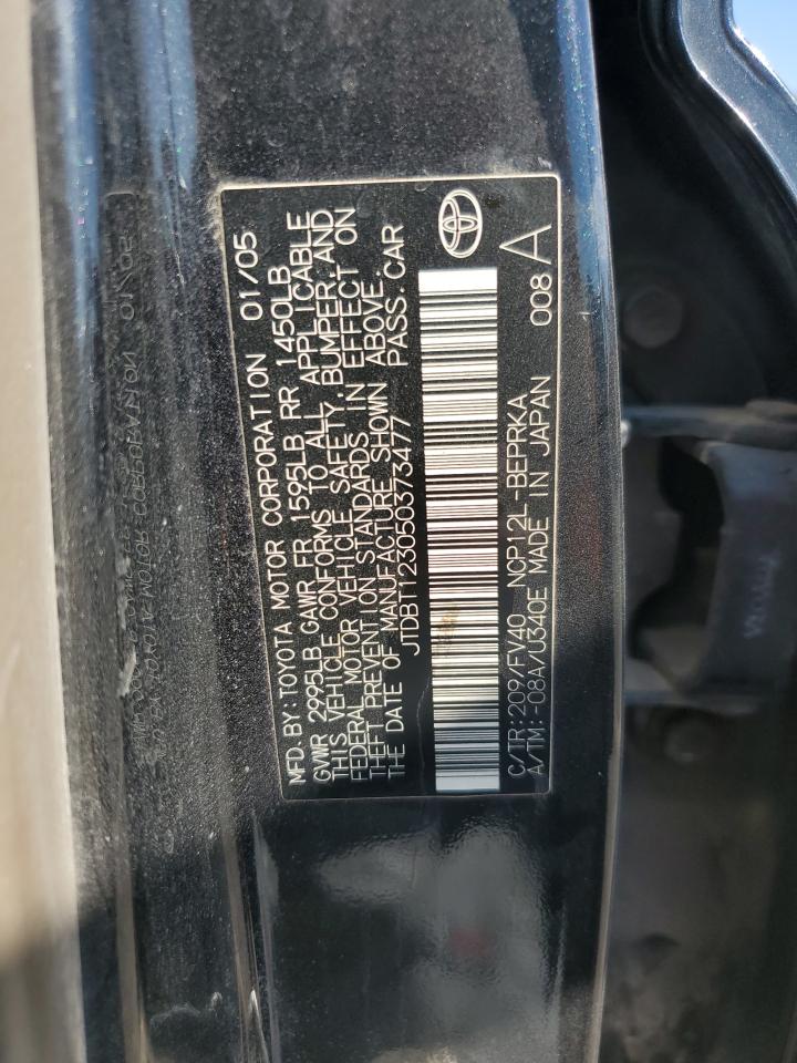 2005 Toyota Echo VIN: JTDBT123050373477 Lot: 68713065