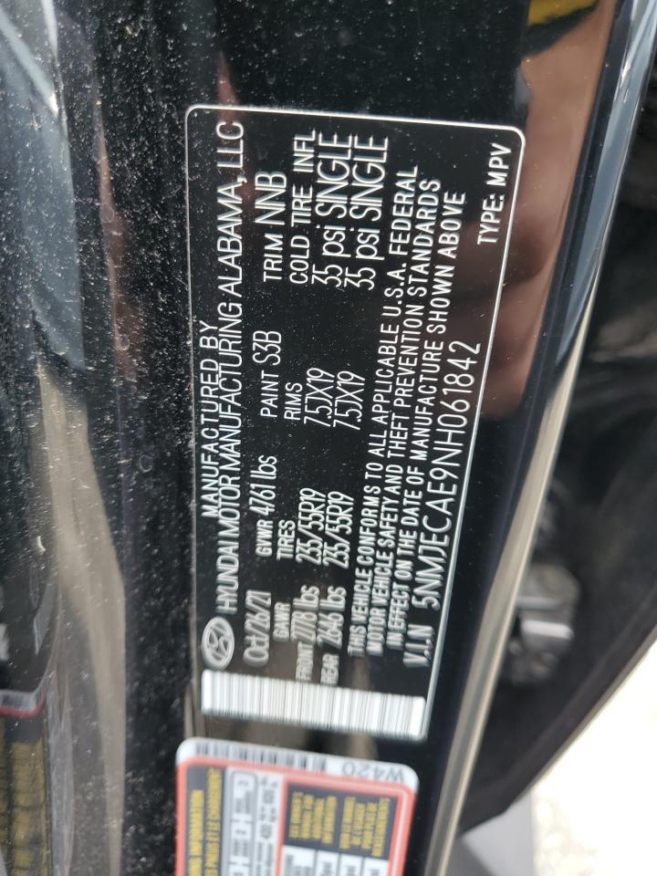 5NMJECAE9NH061842 2022 Hyundai Tucson Limited