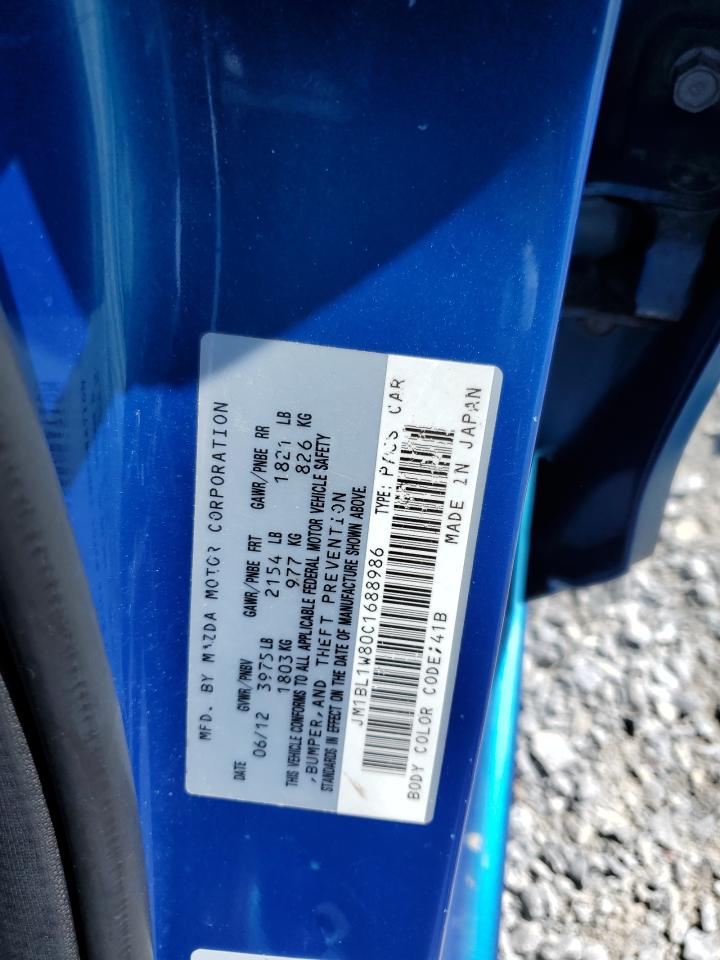 2012 Mazda 3 I VIN: JM1BL1W80C1688986 Lot: 67280545