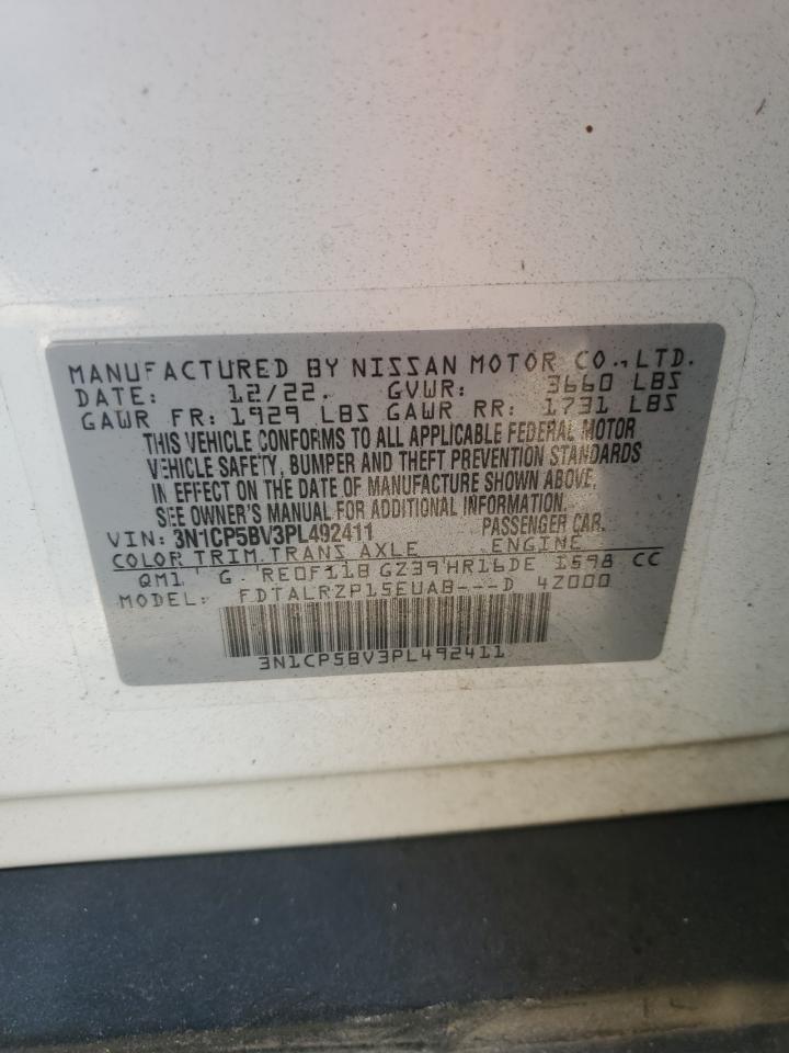 2023 Nissan Kicks S VIN: 3N1CP5BV3PL492411 Lot: 69583535