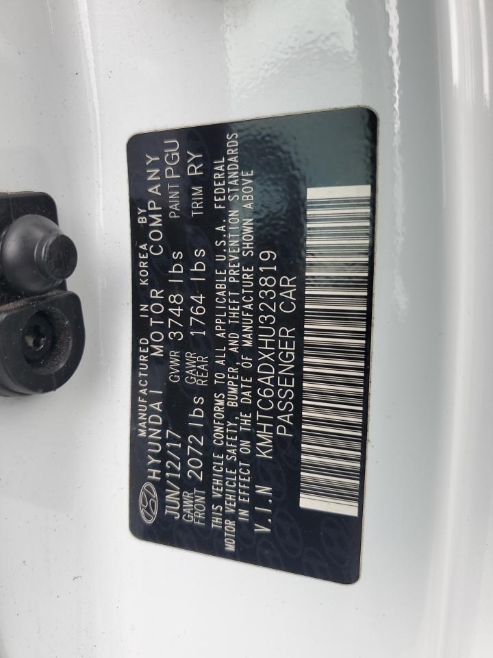 2017 Hyundai Veloster VIN: KMHTC6ADXHU323819 Lot: 69654695