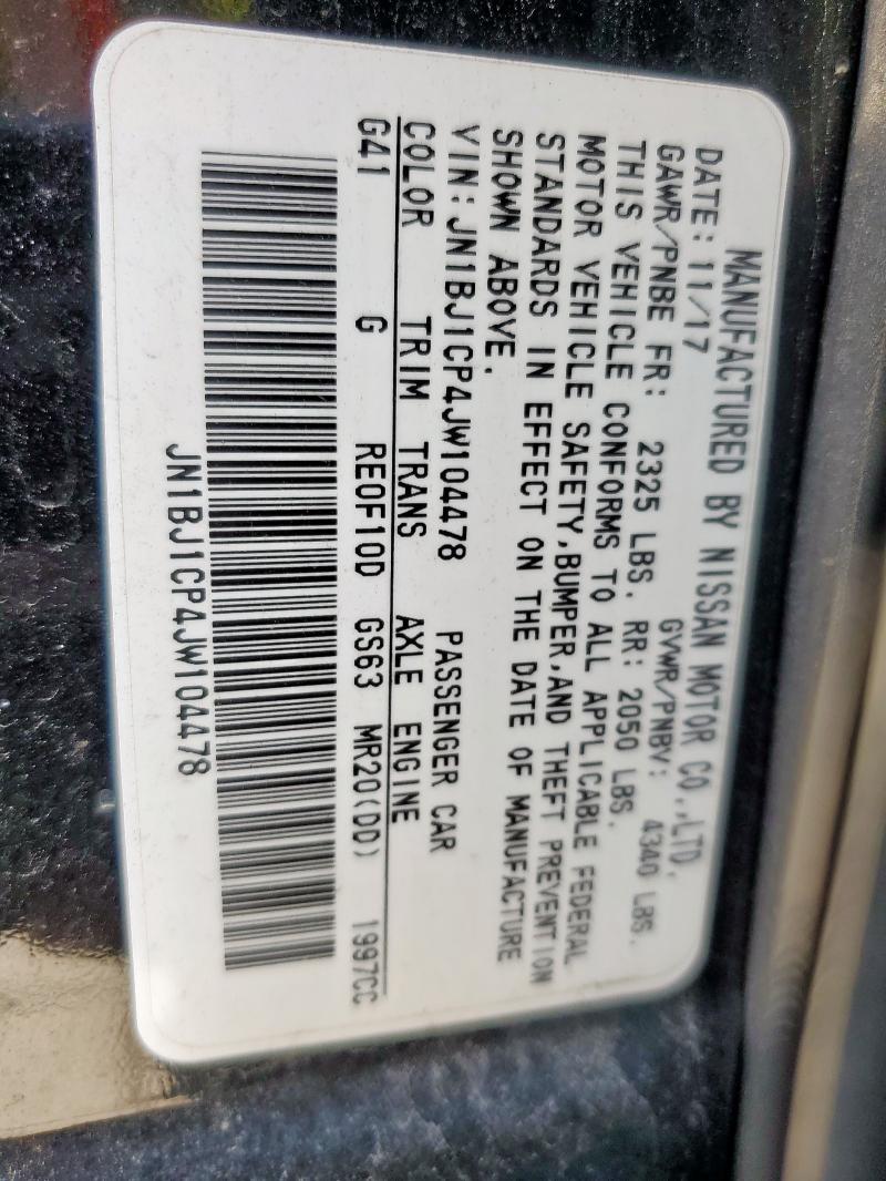 2018 NISSAN ROGUE SPORT S  