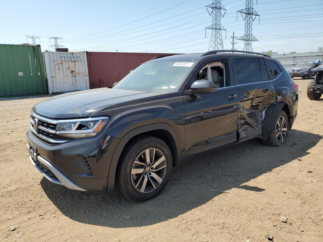 2022 Volkswagen Atlas Se black null gas 1V2LP2CA3NC515605 photo #1