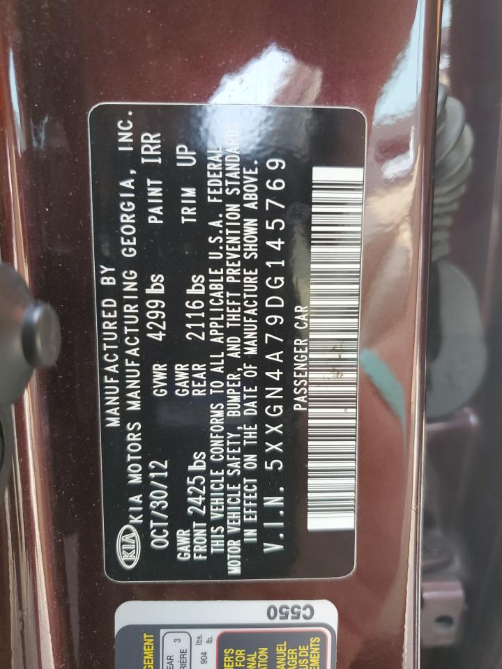 2013 Kia Optima Ex VIN: 5XXGN4A79DG145769 Lot: 67765045