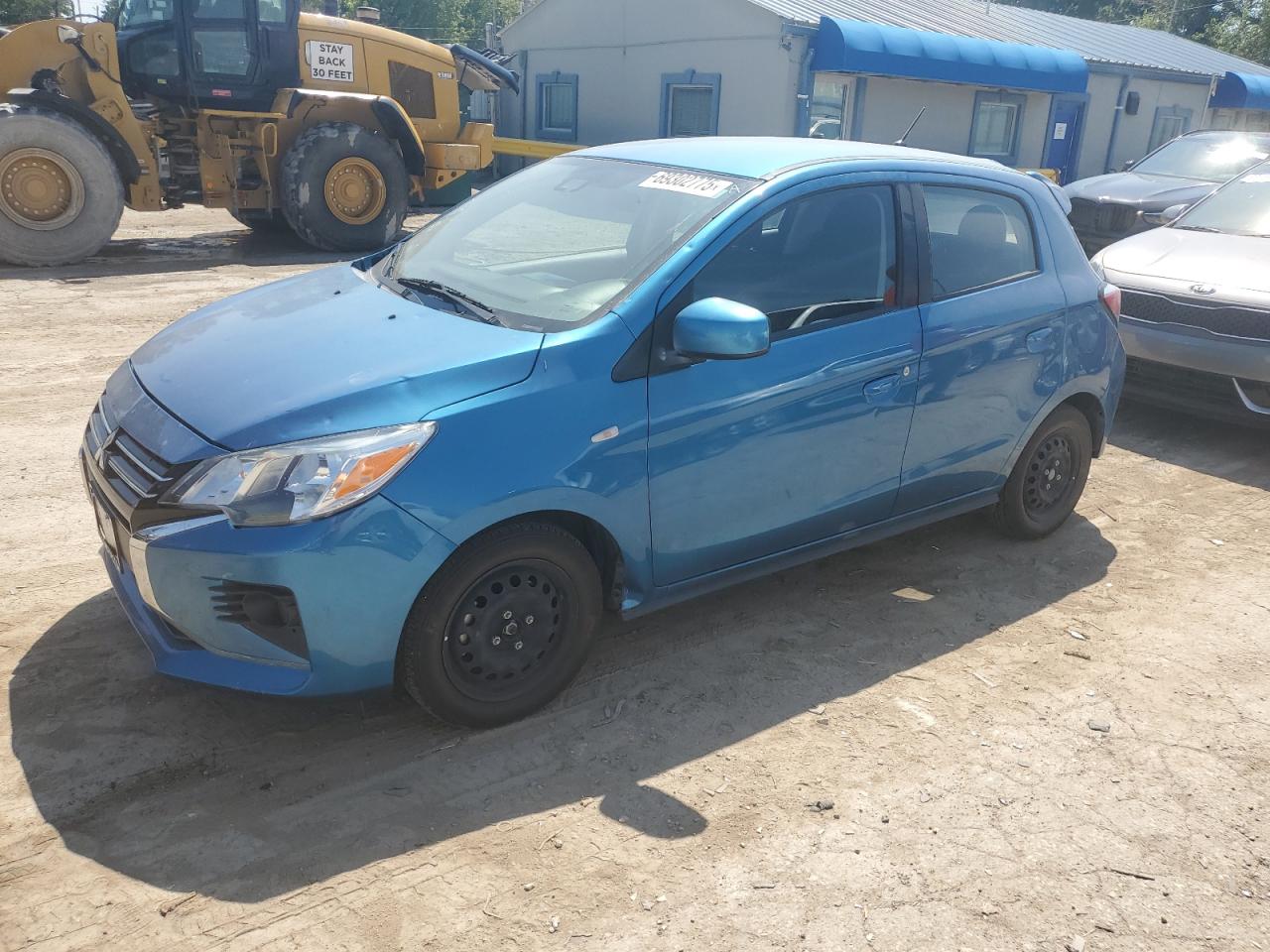 2021 Mitsubishi Mirage Es blue null gas ML32AUHJ4MH009885 photo #1