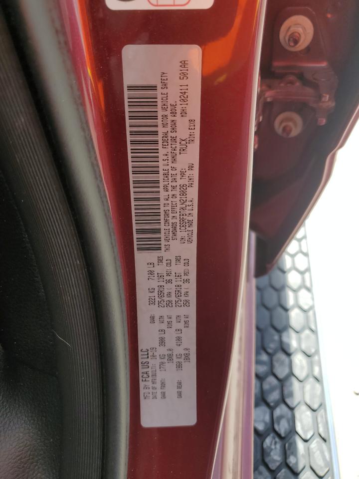 2020 Ram 1500 Big Horn/Lone Star VIN: 1C6SRFBT0LN218026 Lot: 67573555