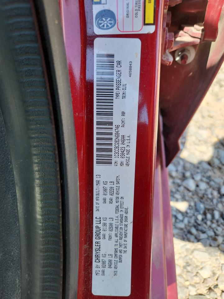 2013 Chrysler 200 Limited VIN: 1C3CCBCG9DN684746 Lot: 66910125