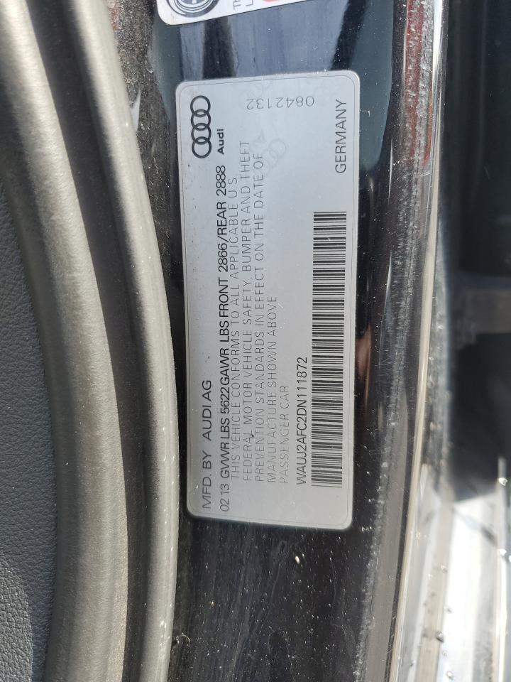 2013 Audi S6 VIN: WAUJ2AFC2DN111872 Lot: 68112205