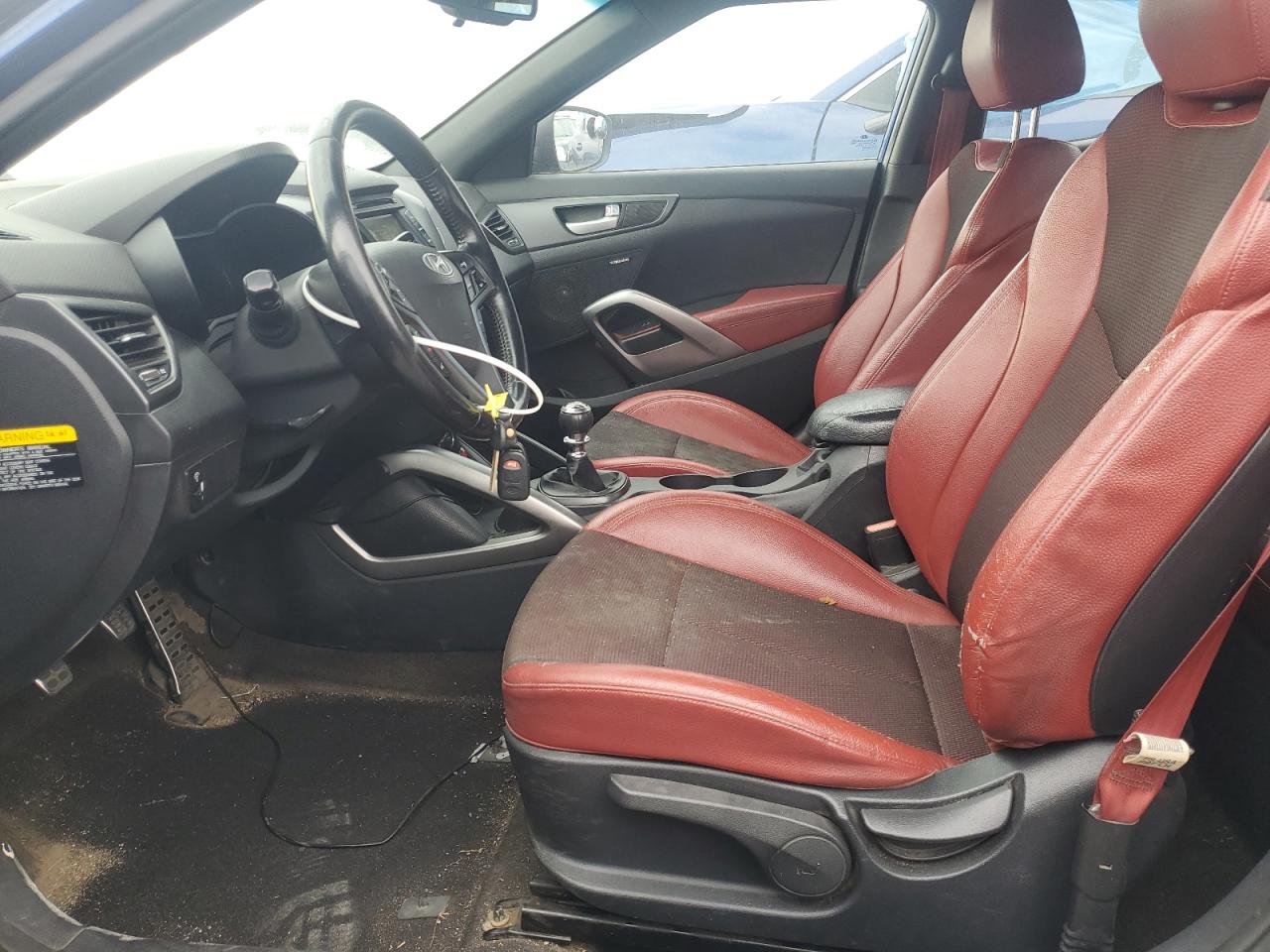 2016 Hyundai Veloster Turbo VIN: KMHTC6AE9GU296376 Lot: 69872225