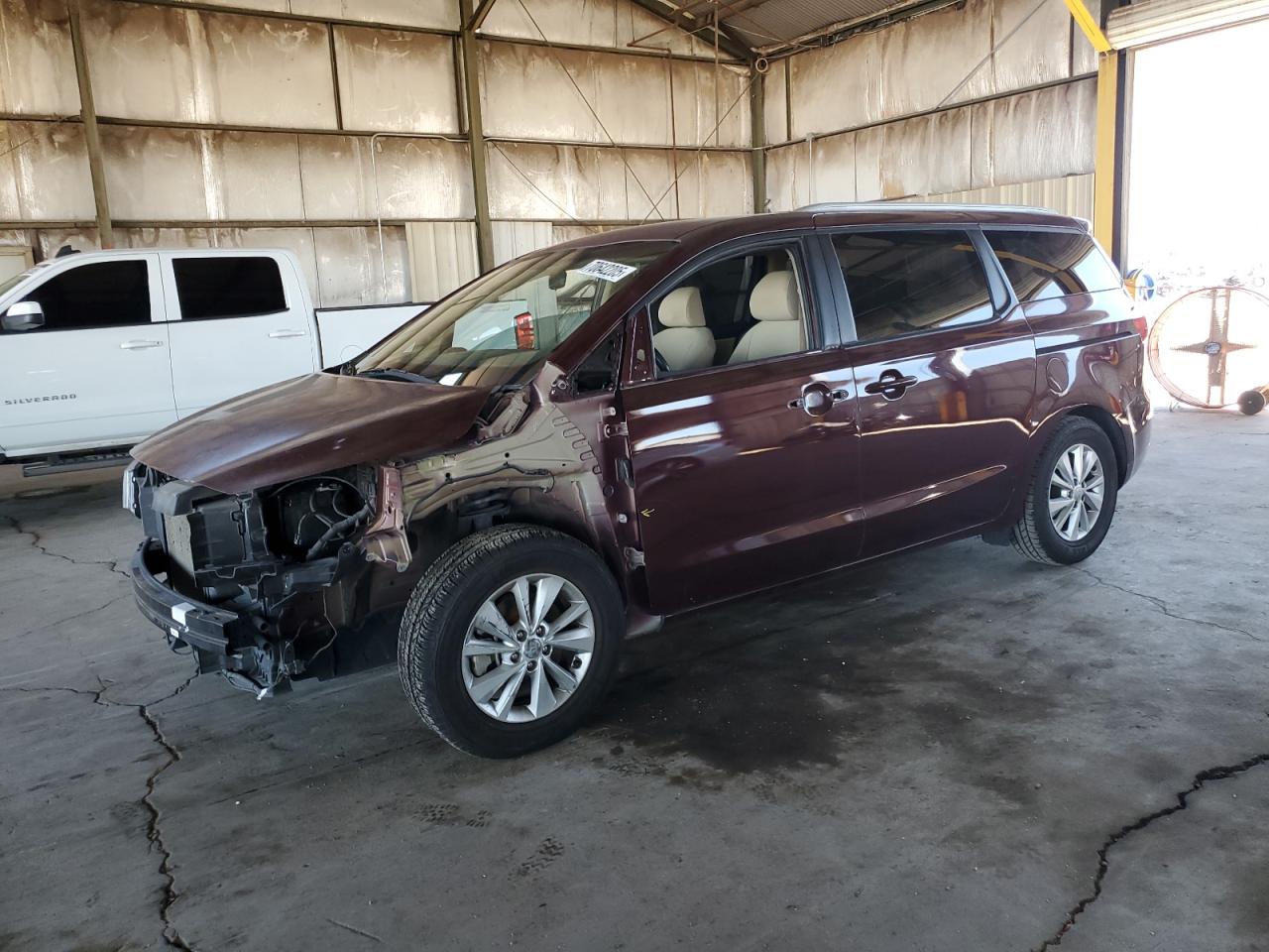 2016 Kia Sedona Lx brown null gas KNDMB5C1XG6159807 photo #1