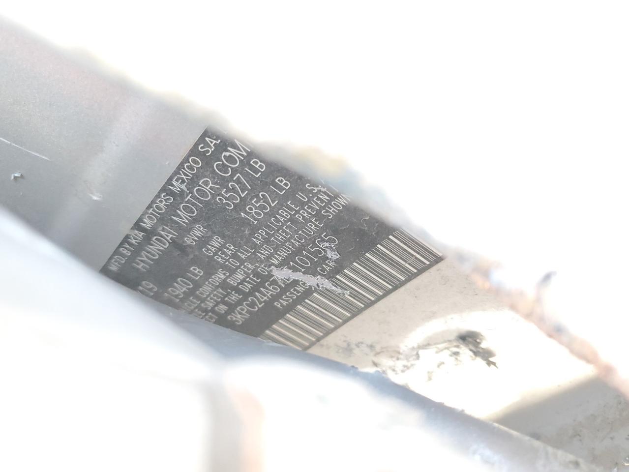 2020 Hyundai Accent Se VIN: 3KPC24A67LE101565 Lot: 69148815