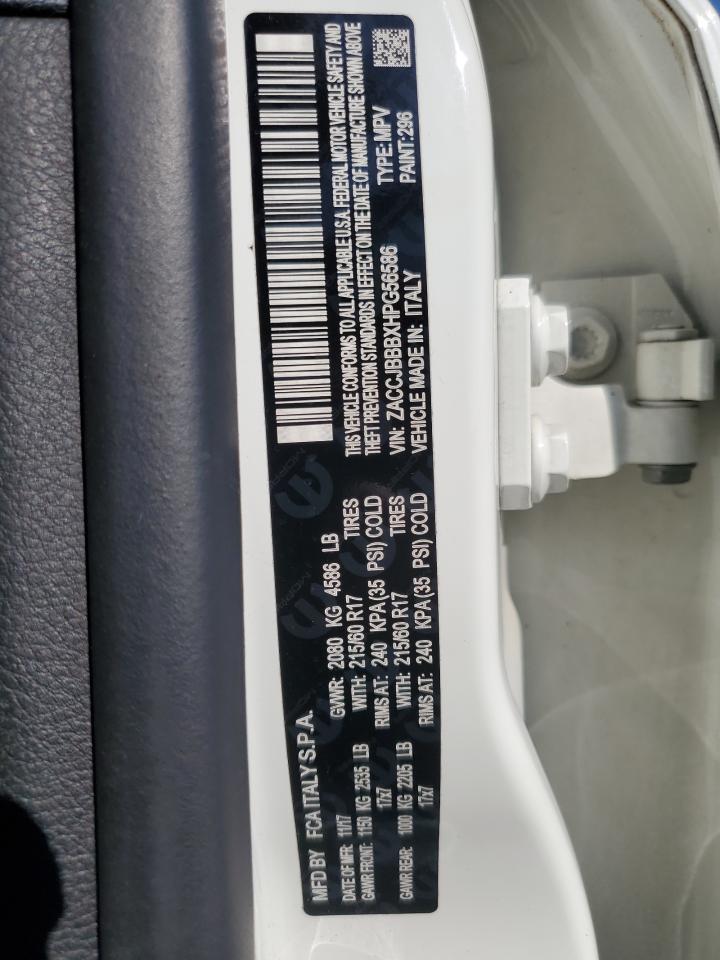 2017 Jeep Renegade Latitude VIN: ZACCJBBBXHPG56586 Lot: 69403005