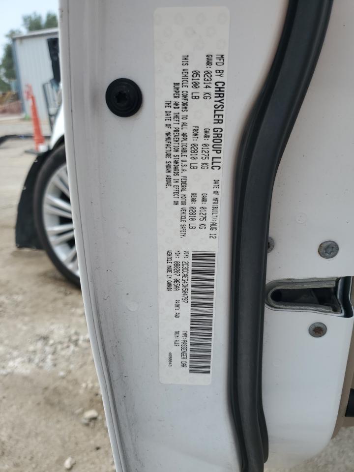 2013 Chrysler 300C VIN: 2C3CCAEG4DH504797 Lot: 68315295