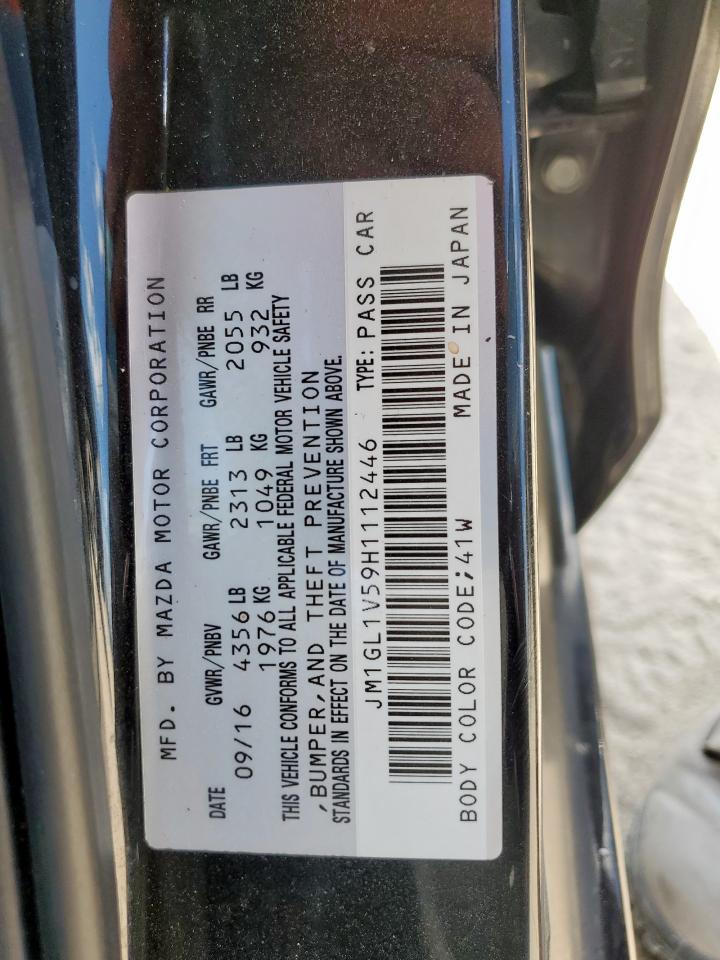 2017 Mazda 6 Touring VIN: JM1GL1V59H1112446 Lot: 68251285