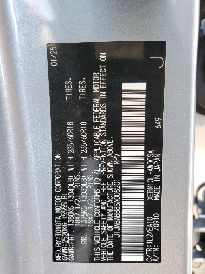 2025 Lexus Rz 300E VIN: JTJABABB8SA008201 Lot: 70900125