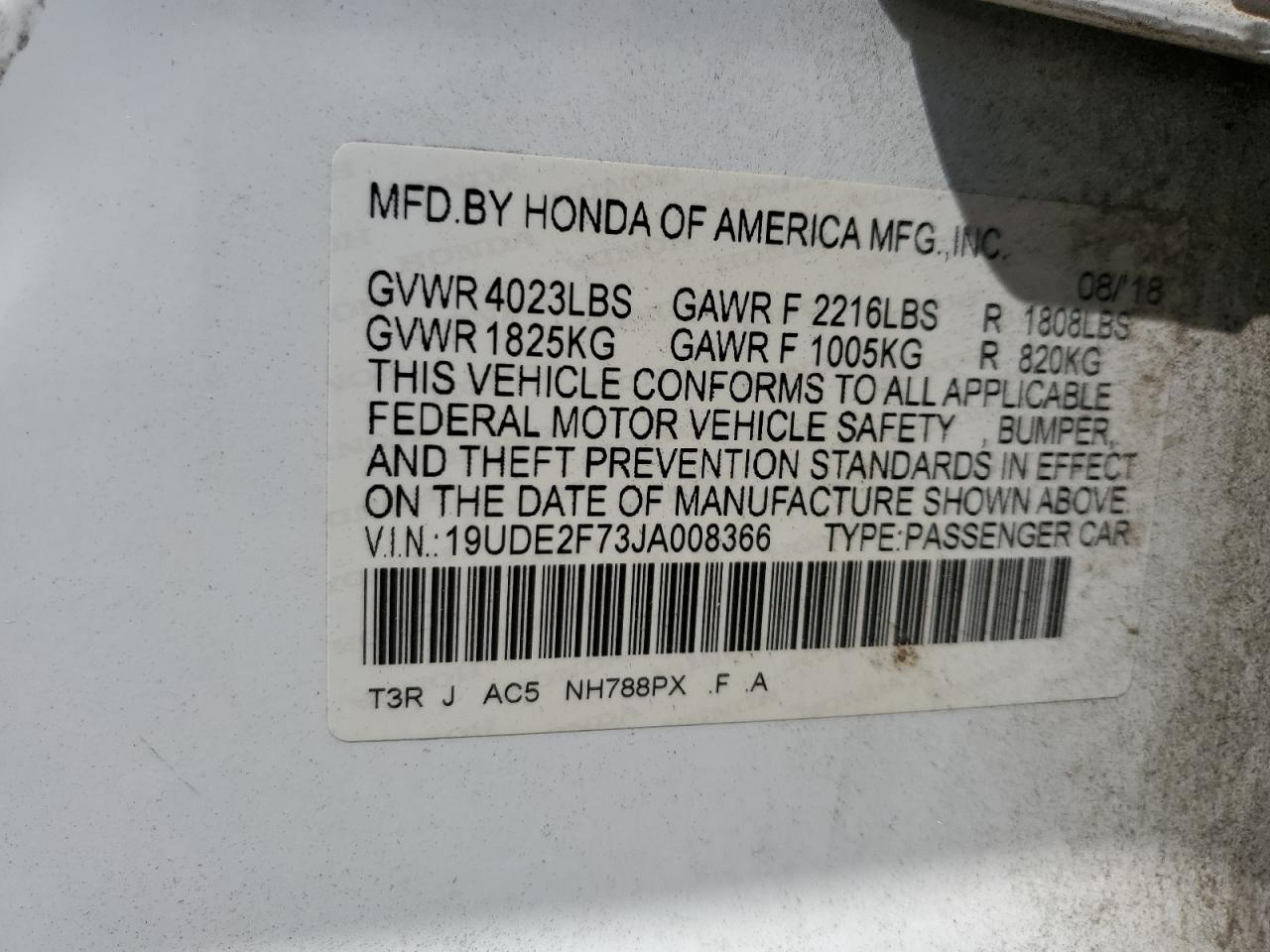 2018 Acura Ilx Premium VIN: 19UDE2F73JA008366 Lot: 68851155