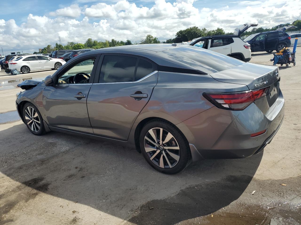 2020 Nissan Sentra Sv grey null gas 3N1AB8CV3LY290543 photo #3