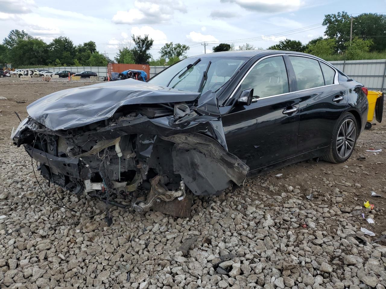 2015 Infiniti Q50 Base black null gas JN1BV7AR2FM390782 photo #1