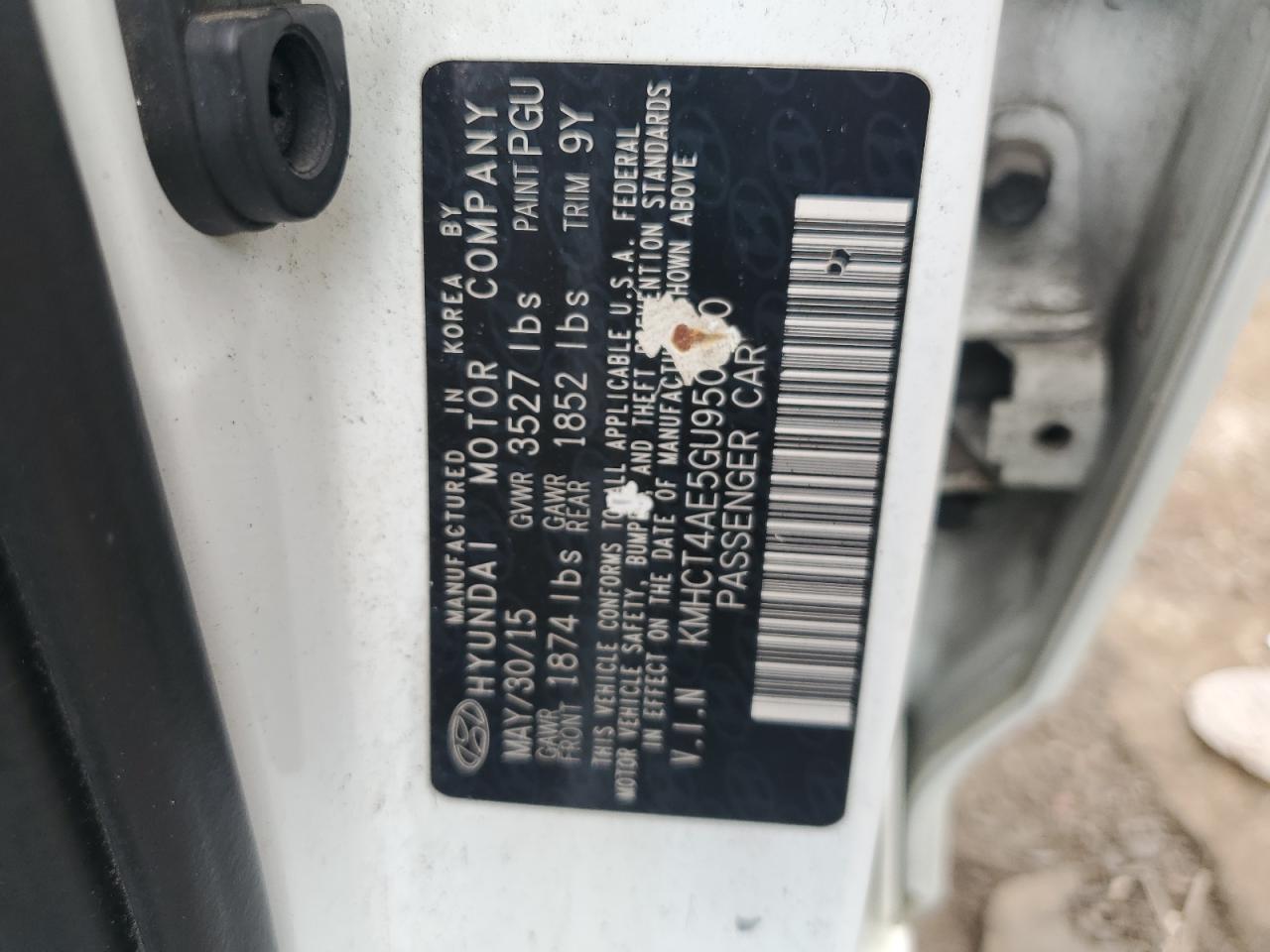 2016 Hyundai Accent Se VIN: KMHCT4AE5GU950780 Lot: 67414455