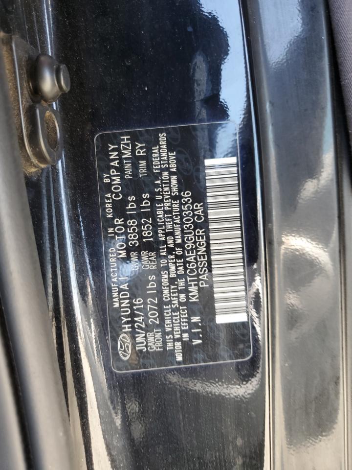 2016 Hyundai Veloster Turbo VIN: KMHTC6AE9GU303536 Lot: 70503675