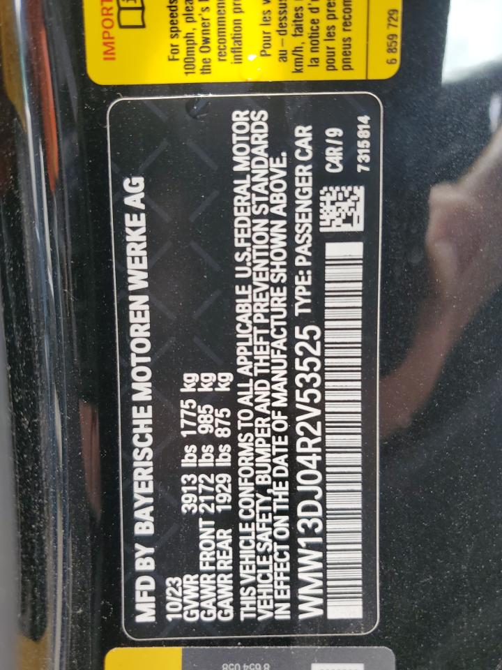 2024 Mini Cooper Se VIN: WMW13DJ04R2V53525 Lot: 67263575