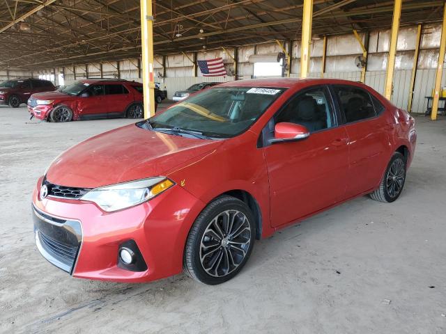  TOYOTA COROLLA 2016 Красный